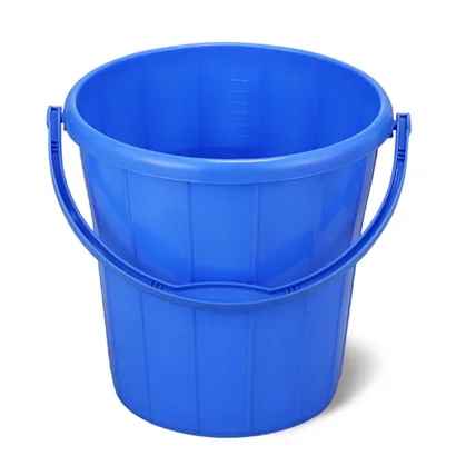 Super Bucket Plastic Handle Blue 10 Liters